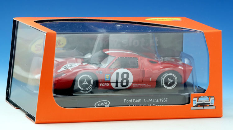 SLOT IT Ford GT 40 LeMans # 18 red
